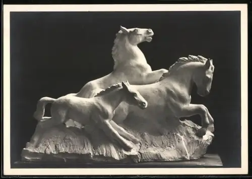 AK Drei rennende Pferde