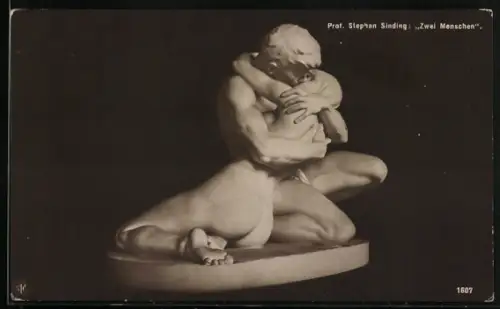 AK Paar in inniger Umarmung, Zwei Menschen