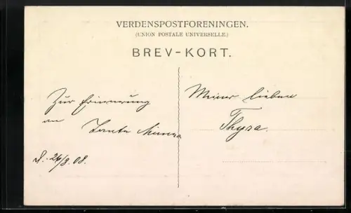 AK Paar küsst sich in inniger Umarmung, To Mennesker