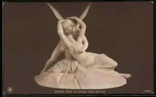 AK Amor und Psyche in inniger Pose