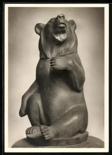 AK Prof. Hans Haffenrichter, Figur Sitzender Bär