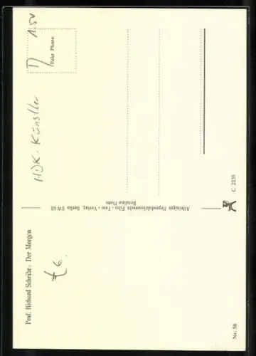 AK Der Morgen von Professor Richard Scheibe