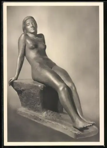 AK Berlin, Chrysille Janssen, Träumende, Grosse Berliner Kunstausstellung 1942 in der Nationalgalerie