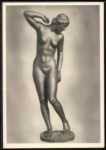 AK Plastik der Morgen, nackte Frau