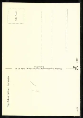 AK Der Morgen von Professor Richard Scheibe