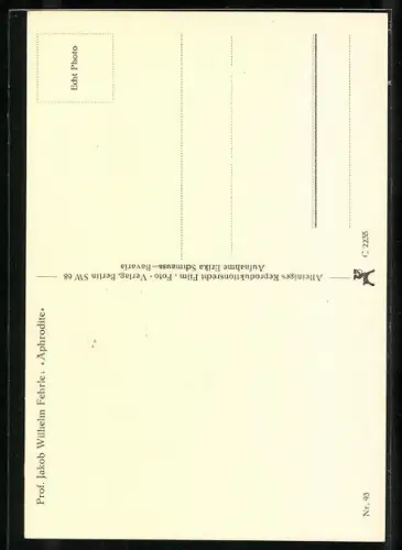 AK Prof. Jakob Wilhelm Fehrle Aphrodite4