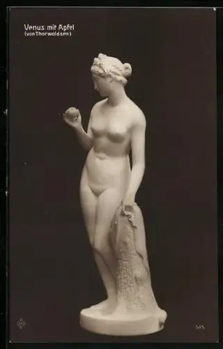 AK Venus mit Apfel, v. Thorwoldsen