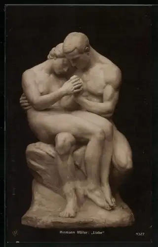 AK Skulptur Liebe von Hermann Möller