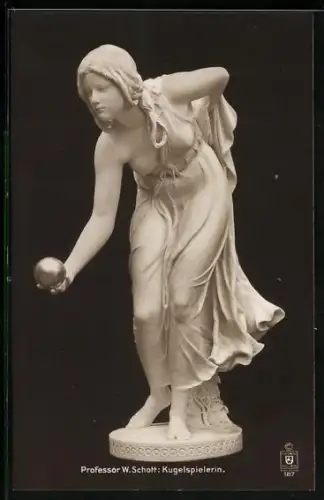 AK Kugelspielerin, v. W. Schott
