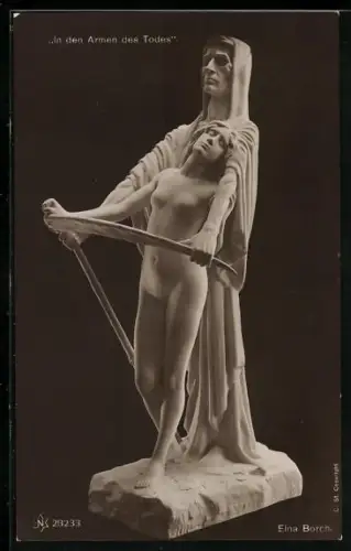 AK In den Armen des Todes, v. Elna Borch