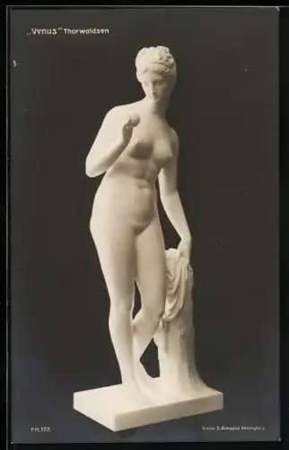 AK Plastikfigur Venus des Künstlers Thorwaldsen