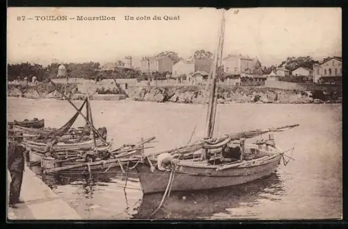 AK Toulon, Mourrillon, Un coin du Quai