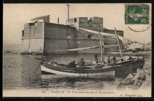 AK Toulon, Le Fort Saint-Louis et les pêcheurs