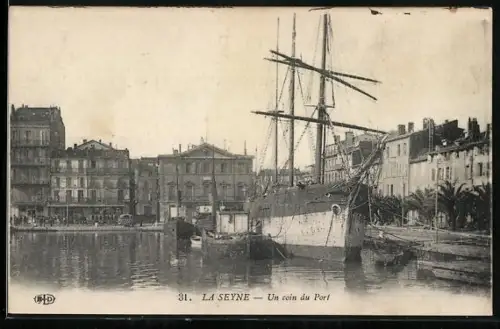 AK La Seyne, Un coin du Port