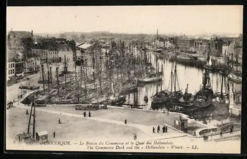 AK Dunkerque, Le Bassin du Commerce et le Quai des Hollandais