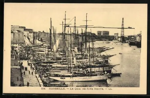 AK Marseille, Le Quai de Rive Neuve