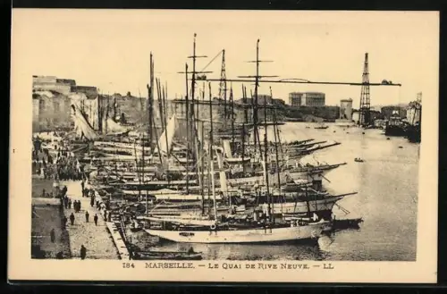 AK Marseille, Le Quai de Rive Neuve