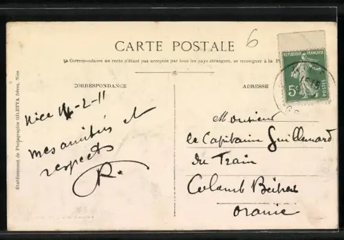 AK Nice, Le Port et le vieux Château