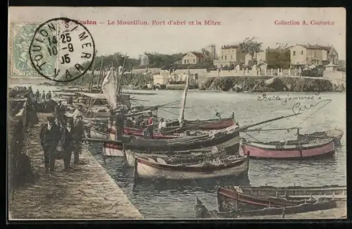 AK Toulon, Le Mourillon, Port d`abri et la Mître