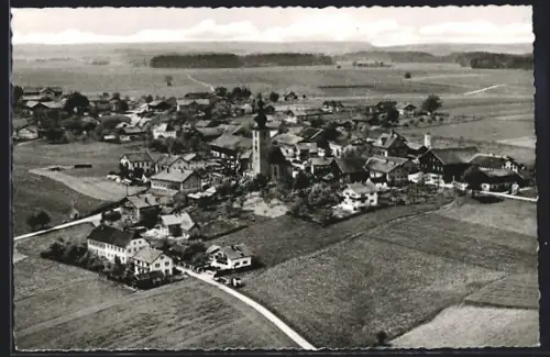 AK Tyrlaching /Obb., Gesamtansicht vom Flugzeug aus