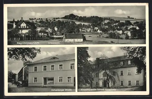AK Regnitzlosau /Obfr., Hohenberger Strasse, Kreisaltersheim Schloss Hohenberg