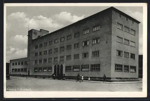 AK Coburg, Postamt, Totalansicht