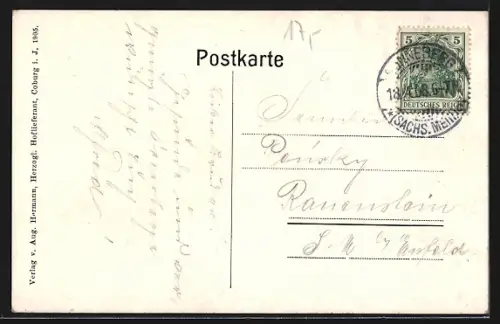 AK Coburg, Partie am Ernstplatz