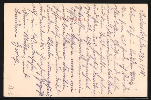 Lithographie Coburg, Partie in der Steingasse