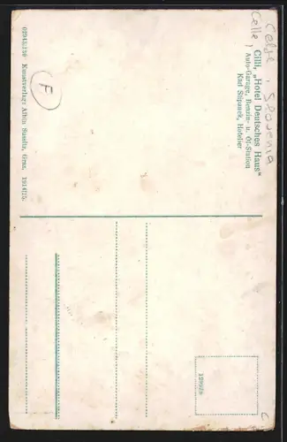 AK Cilli, Hotel Deutsches Haus, Inh. Karl Stipanek