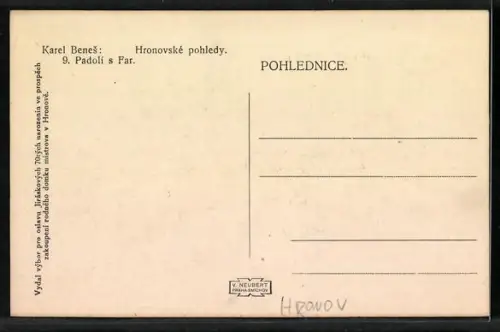 Künstler-AK Hronov, Padoli s Far