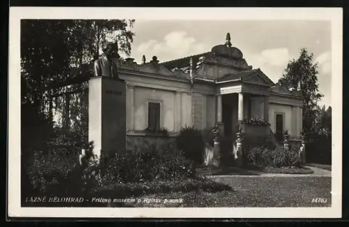 AK Lazne Belohrad, Ericovo museum a Raisuv pumnik