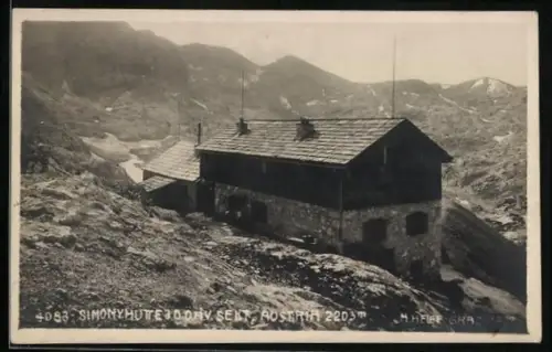 AK Simonyhütte, Dt.-Österr. Alpenverein, Sektion Austria