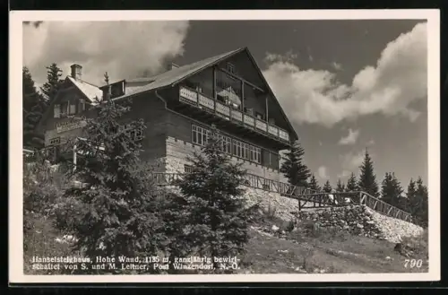 AK Hanselsteighaus, bewirtschaftet von Heinrich Puschner