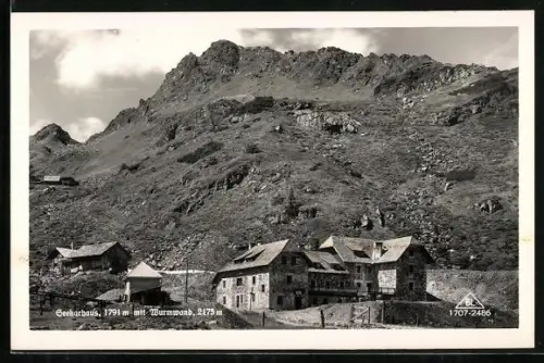 AK Seekarhaus, Berghütte mit Wurmwand