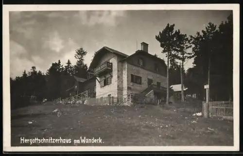 AK Herrgottschnitzerhaus am Wandeck, Pächter: F.u.M. Schwarzinger