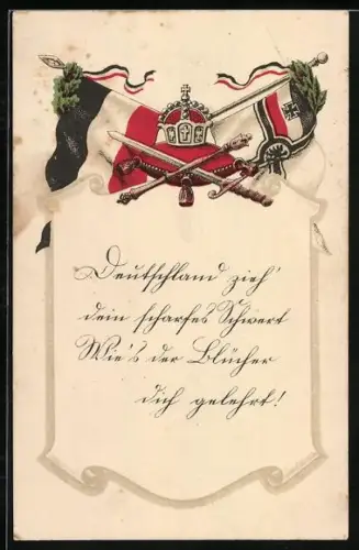 AK Deutschland zieh` dein scharfes Schwert..., Propaganda