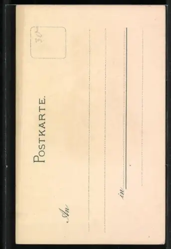 Künstler-Lithographie Otto von Bismarck in Uniform