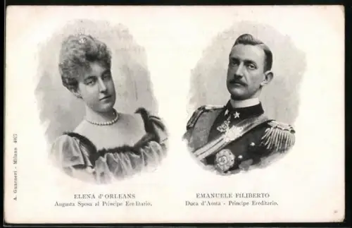 AK Elena d`Orleans und Emanuele Filiberto, Duca d`Aosta
