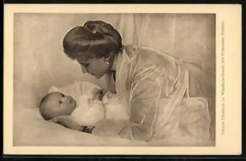 AK Elisabeth Marie Fürstin zu Windisch-Graetz mit Prinzessin Stefanie