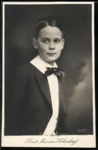 AK Halbportrait Prinz Max von Hohenberg