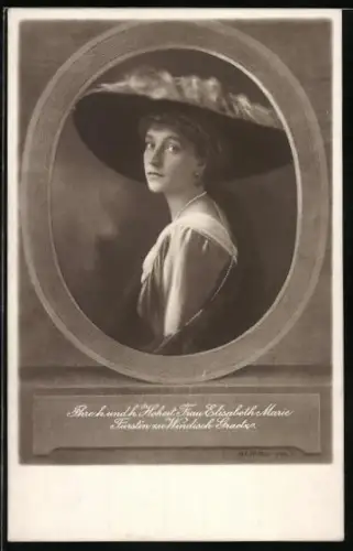AK Ihre k. u. k. Hoheit Frau Elisabeth Marie, Fürstin zu Windisch-Graetz