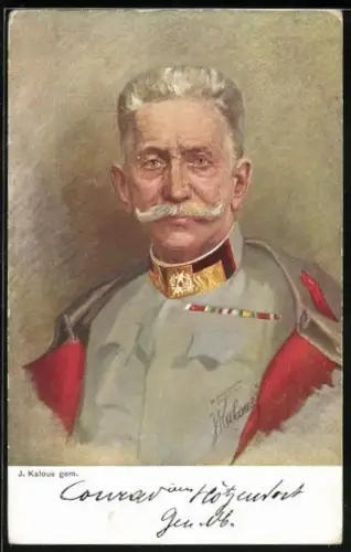AK Rotes Kreuz Nr. 282: Portrait Herrführer Conrad von Hötzendorf