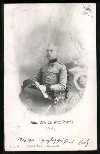 AK Prinz Otto zu Windischgrätz in Uniform