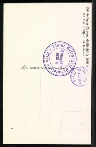 AK Gollinghütte mit dem Pfeiffer und Geinkel
