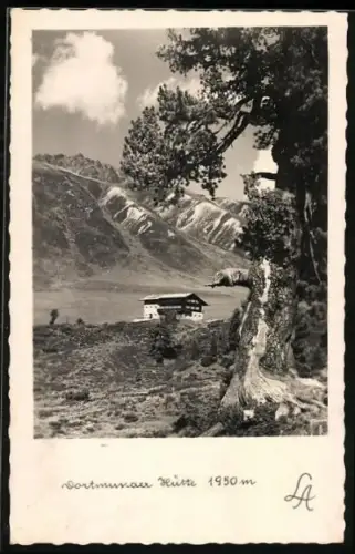 AK Dortmunder Hütte, Berghütte mit Gebirgspanorama