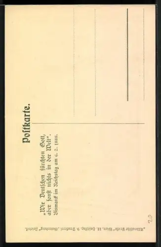 AK Fürst Otto von Bismarck in Uniform