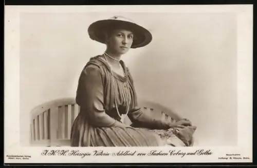 AK I.K.K. Herzogin Viktoria Adelheid von Sachsen-Coburg-Gotha