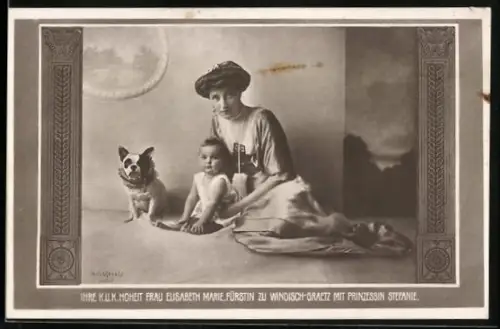 AK Hoheit Elisabeth Marie zu Windisch-Graetz mit Prinzessin Stefanie