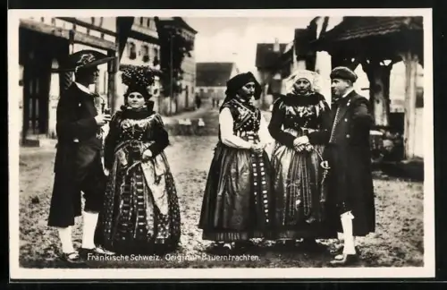 AK Fränkische Bauerntrachten