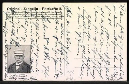 Künstler-AK Mainz, Zeppelin über der Stadt, Dampfer auf dem Rhein